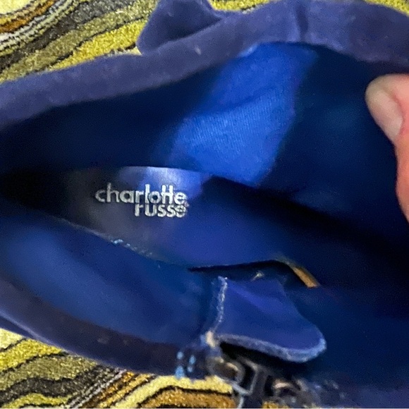 Velvet Platform Booties- NWOT - Picture 4 of 11